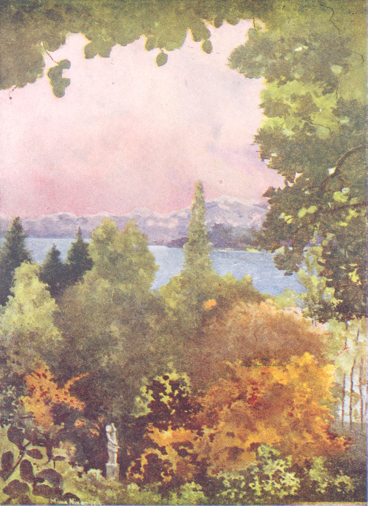 SWITZERLAND. The Lake of Constance 1917 old antique vintage print picture
